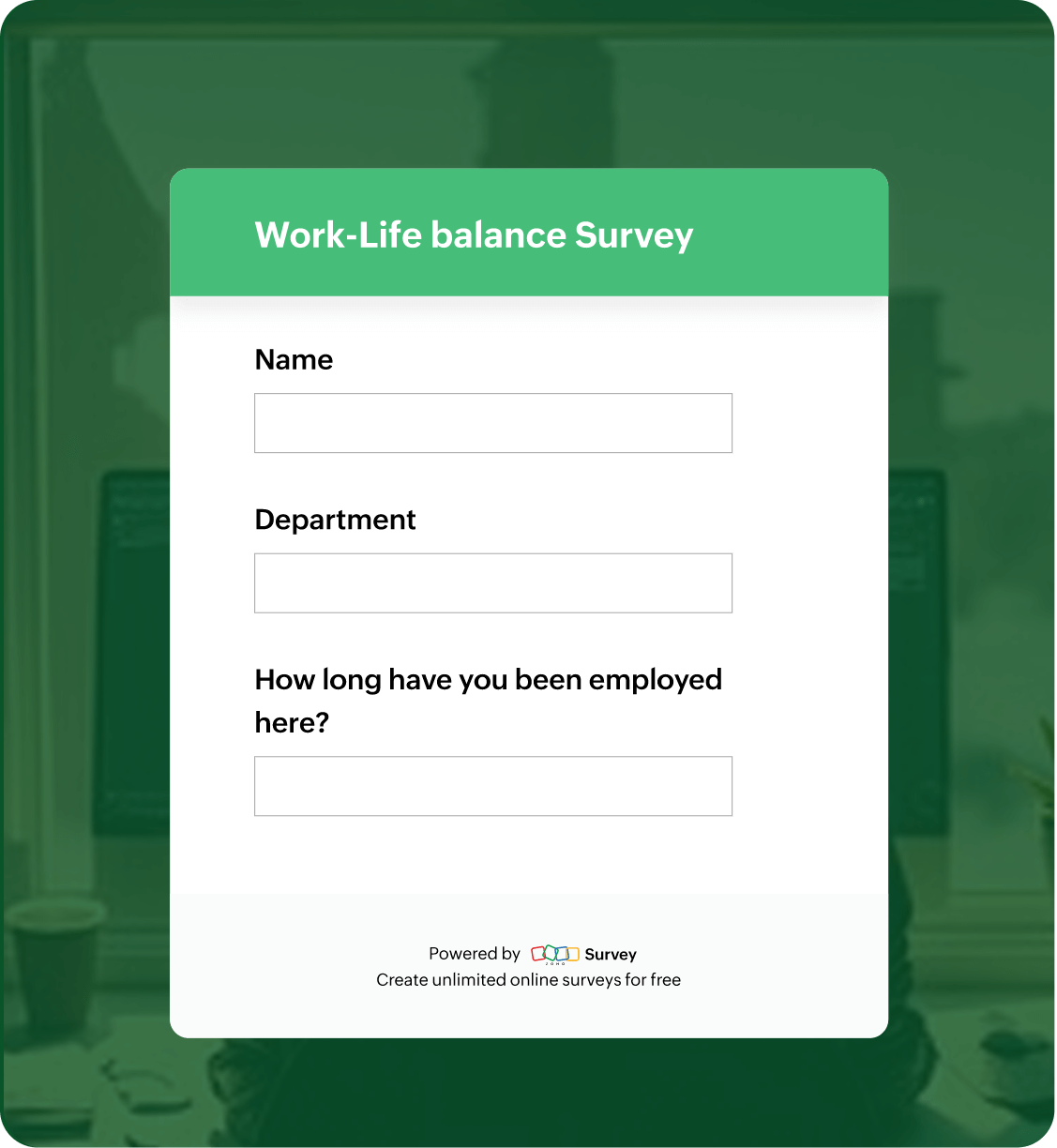 work life balance survey questionnaire template