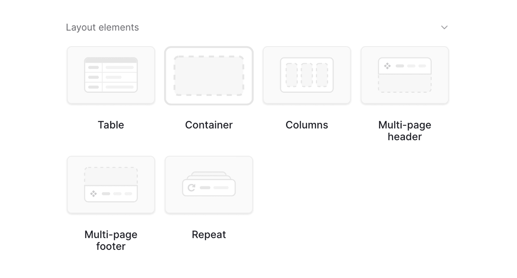 Baserow application layout designer with customizable page structure and components