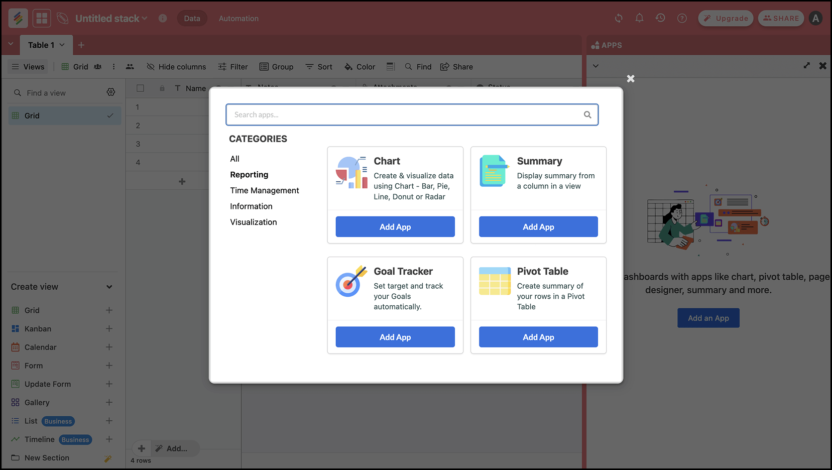 Custom reporting