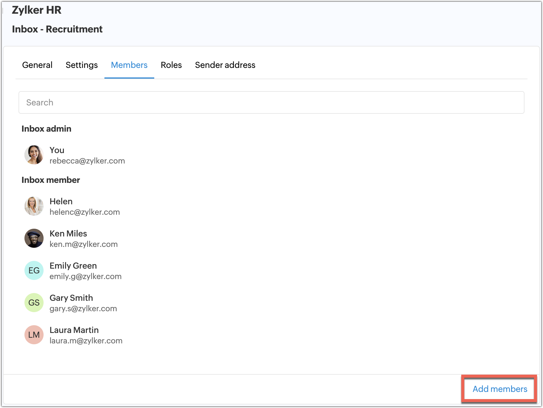 Managing Shared Email Inboxes | Zoho TeamInbox