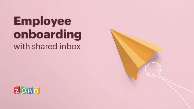 Championing employee onboarding with shared inbox