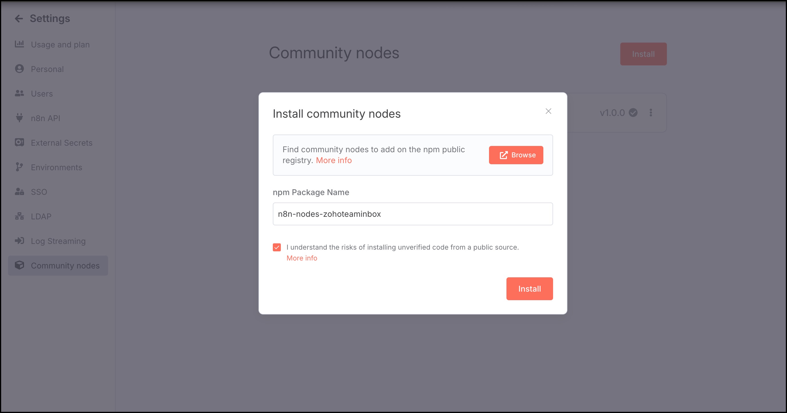 Install community nodes