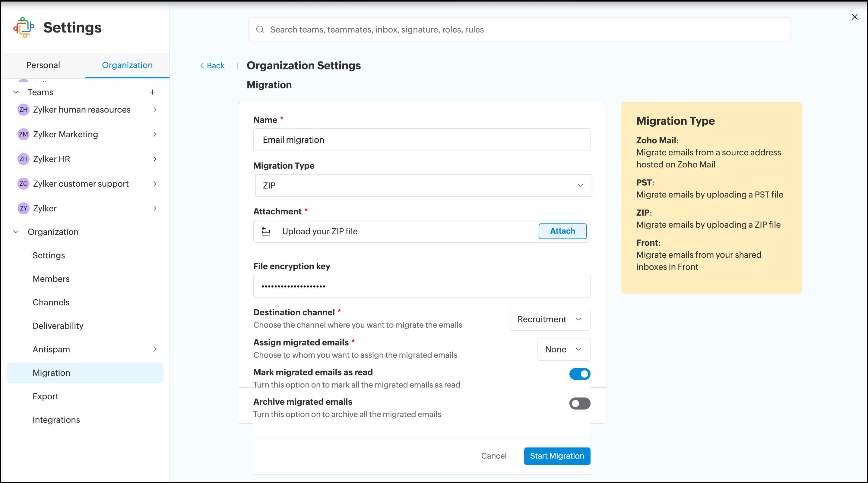 email migration