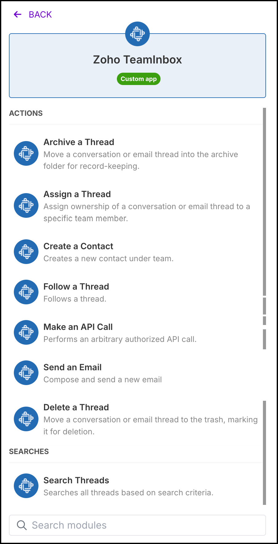 Available Actions  Available Actions