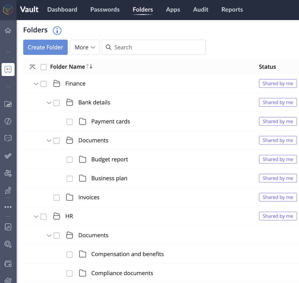 Secure all your financial data like bank details, payment cards, documents, and more with Zoho Vault 