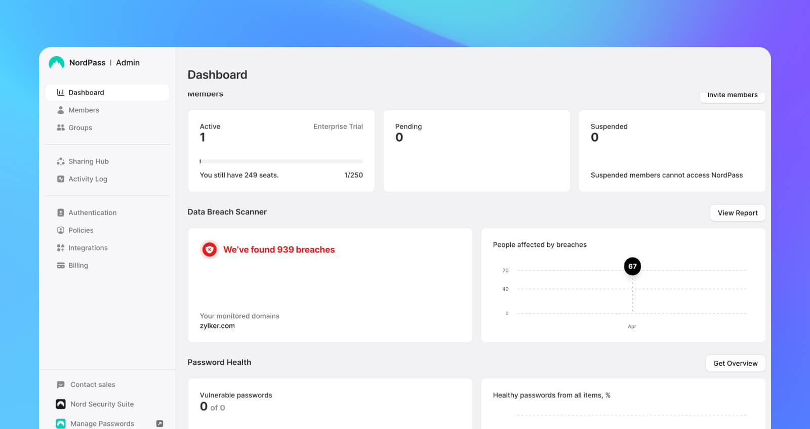 NordPass interface