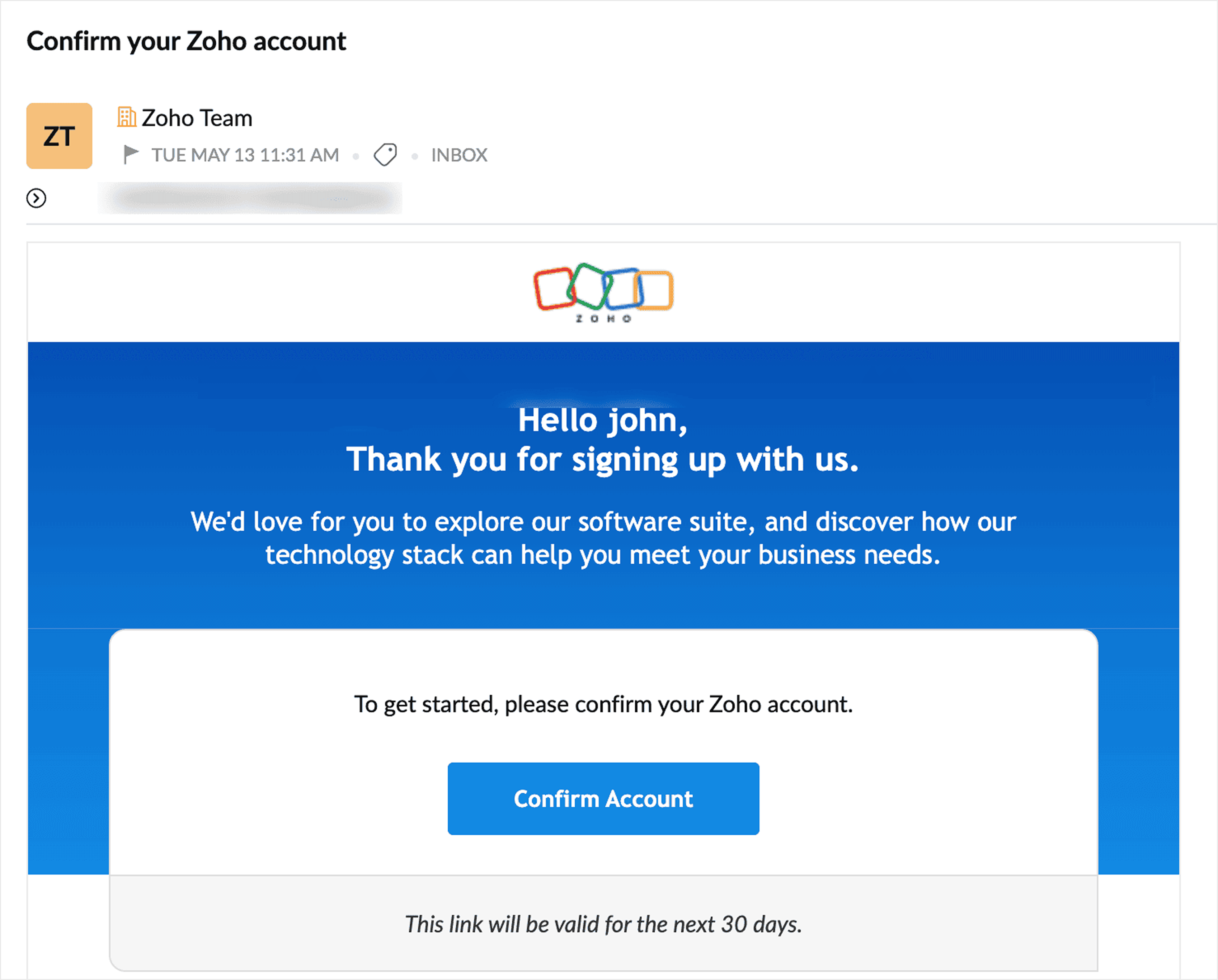 Zoho Voice dashboard confirm_zoho