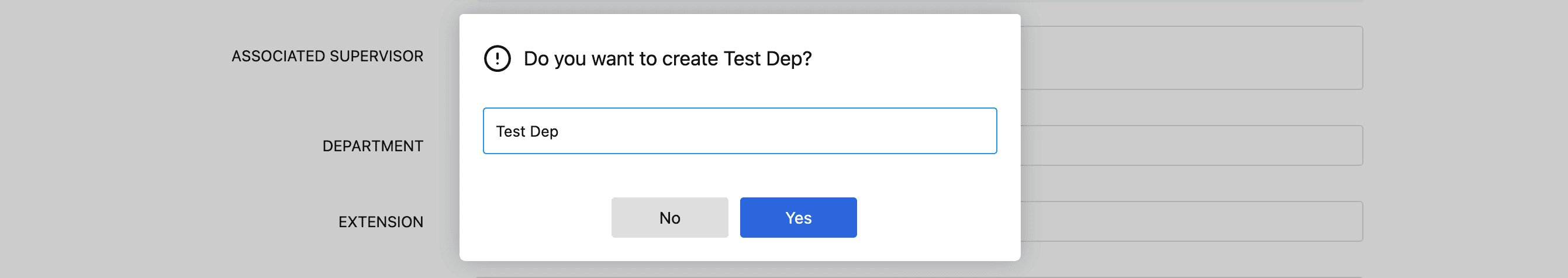 zoho voice department creation