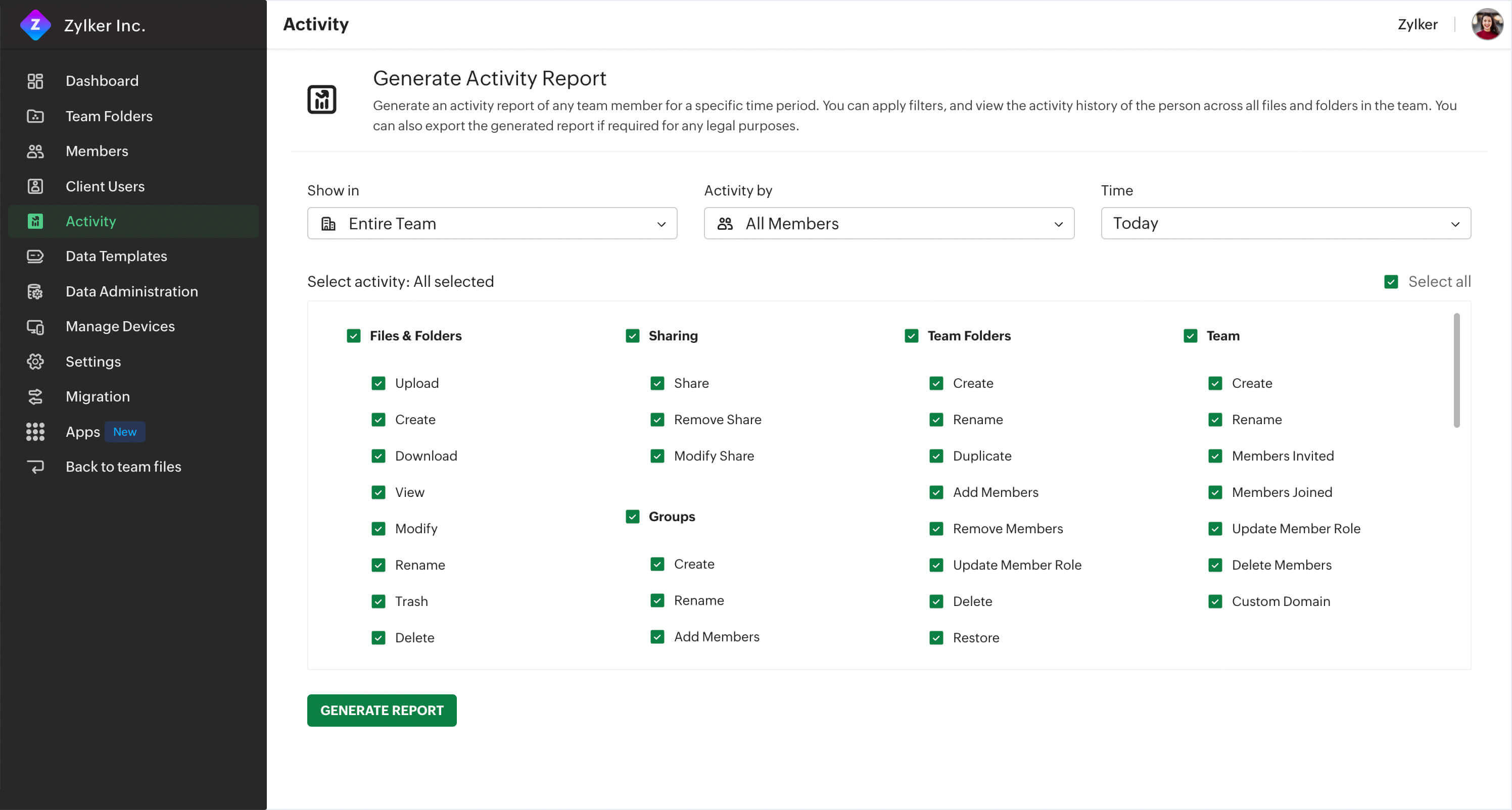 Create an audit trail