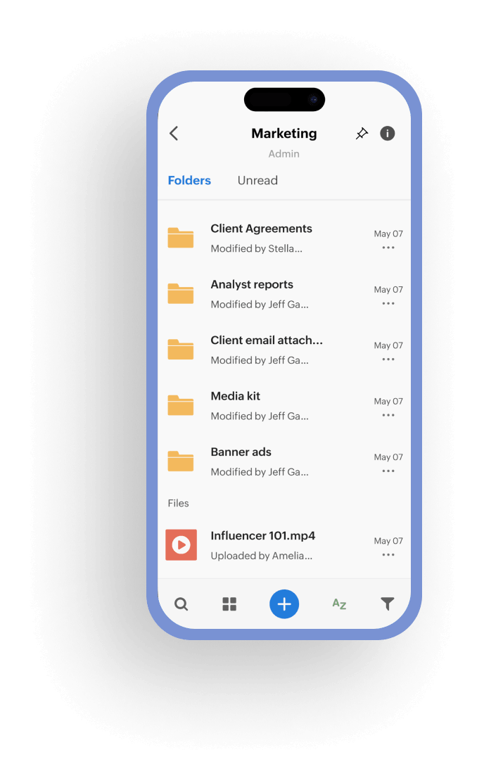 Access WorkDrive, from anywhere, any device