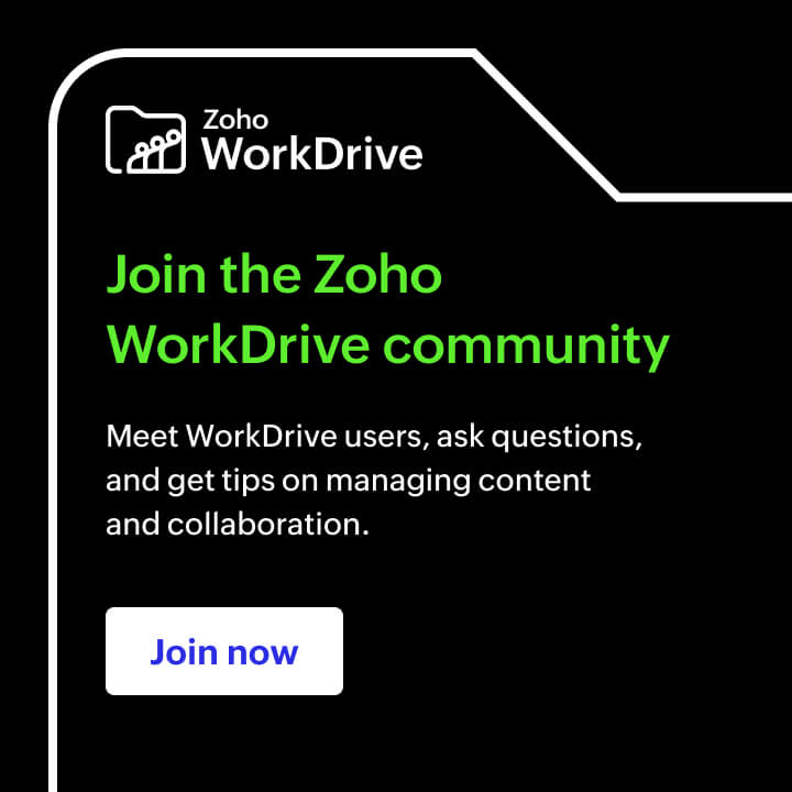 WorkDrive Community