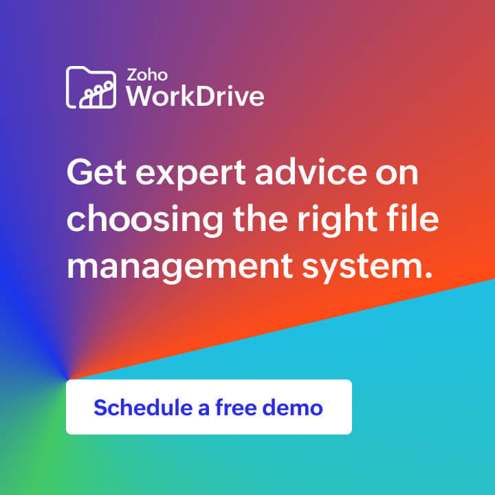 WorkDrive Book a Demo