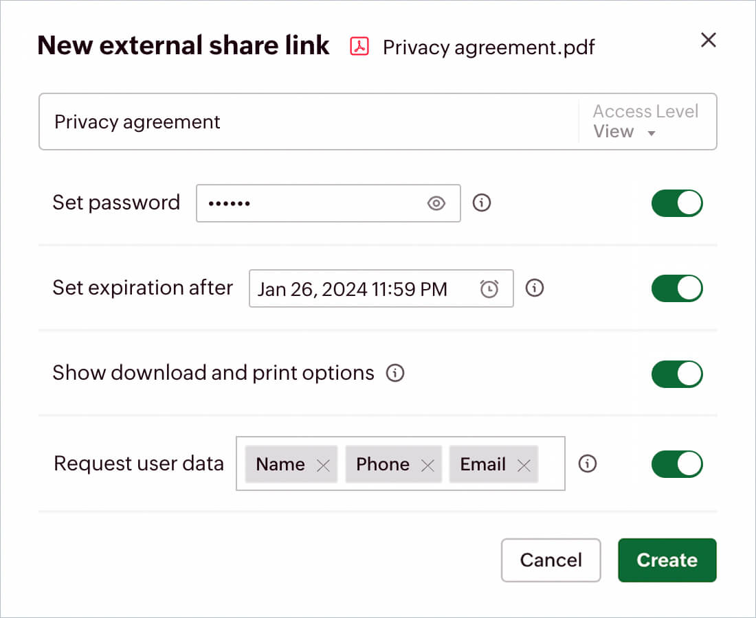 Secure what you share