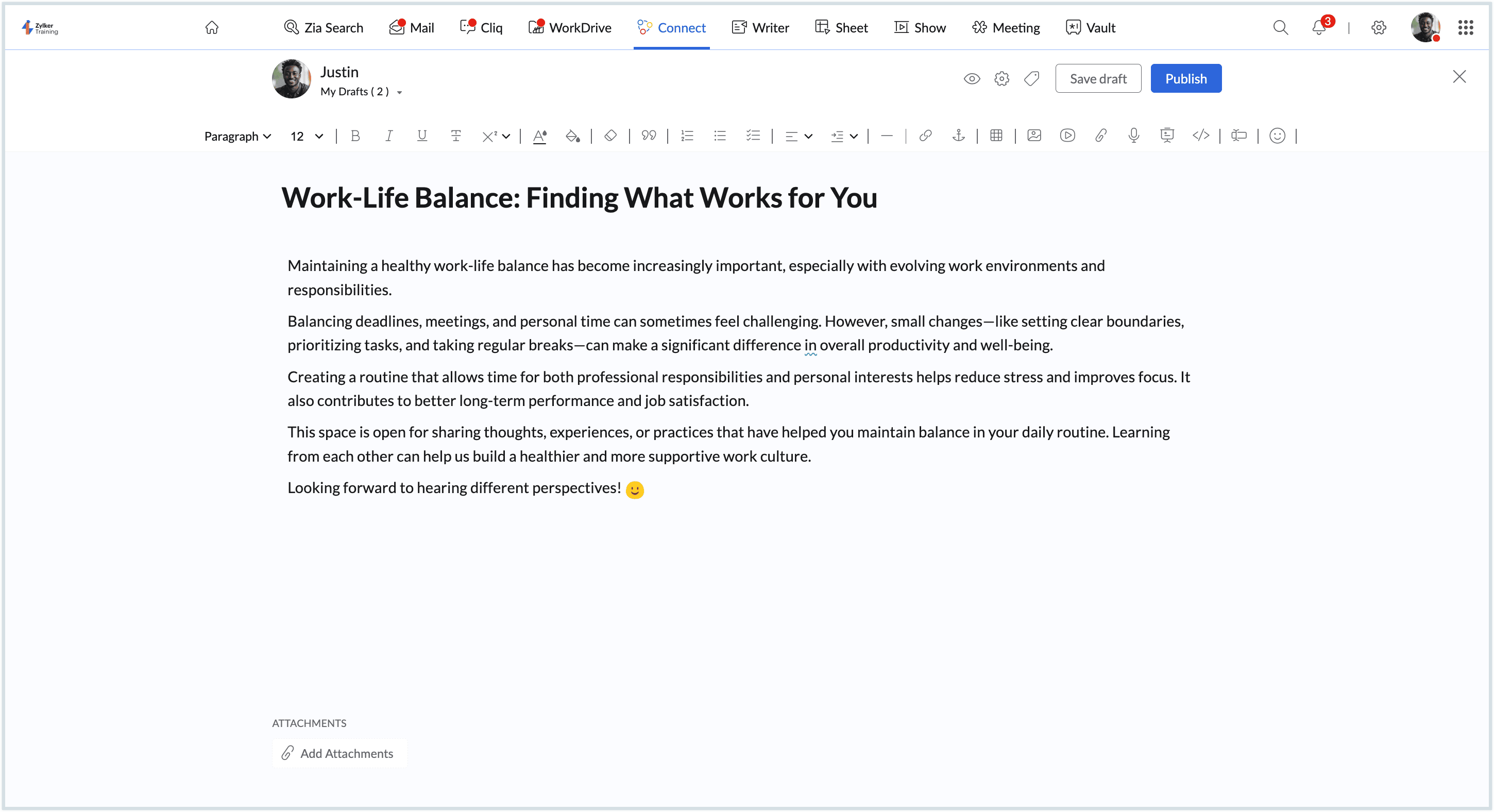 Screenshot to create a forum post