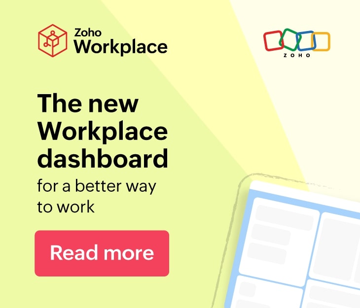 Zoho Workplace Dashboard