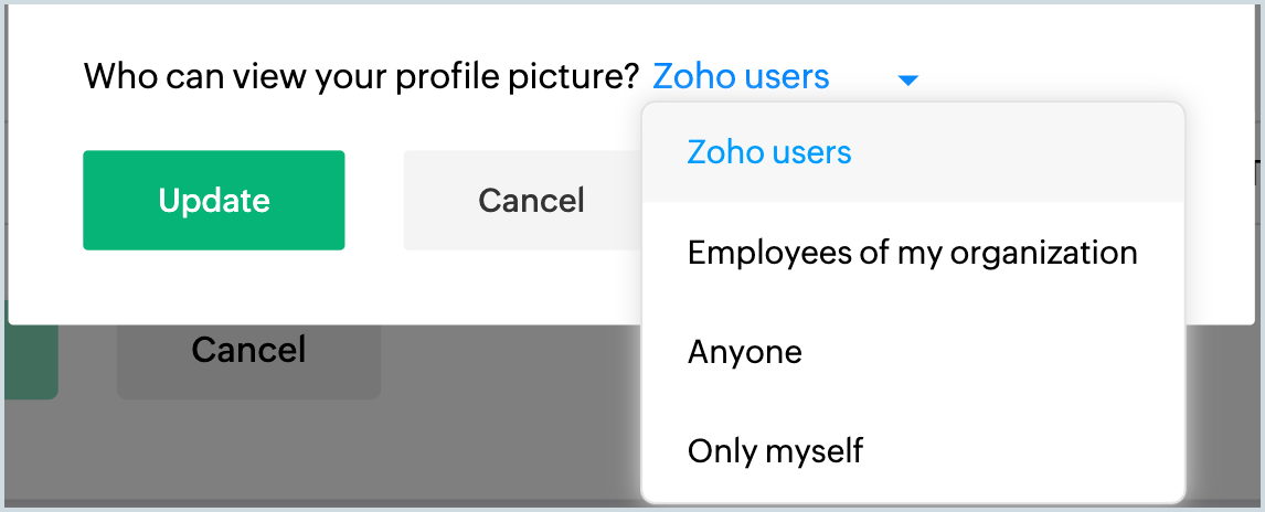 Screenshot to set preference