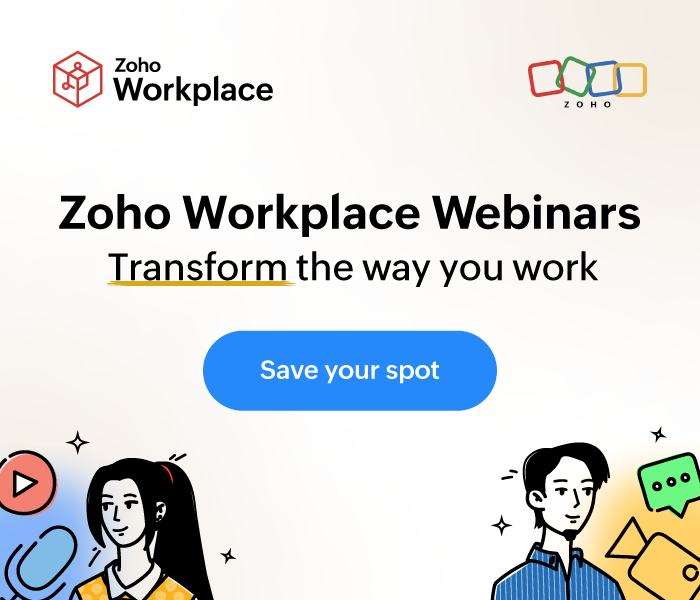 Zoho Workplace Webinars
