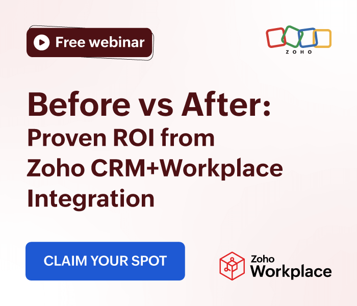 Zoho Workplace + CRM webinar
