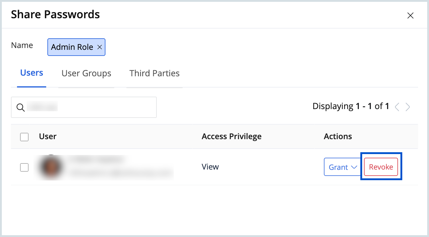 Revoke/update permissions Revoke/update permissions