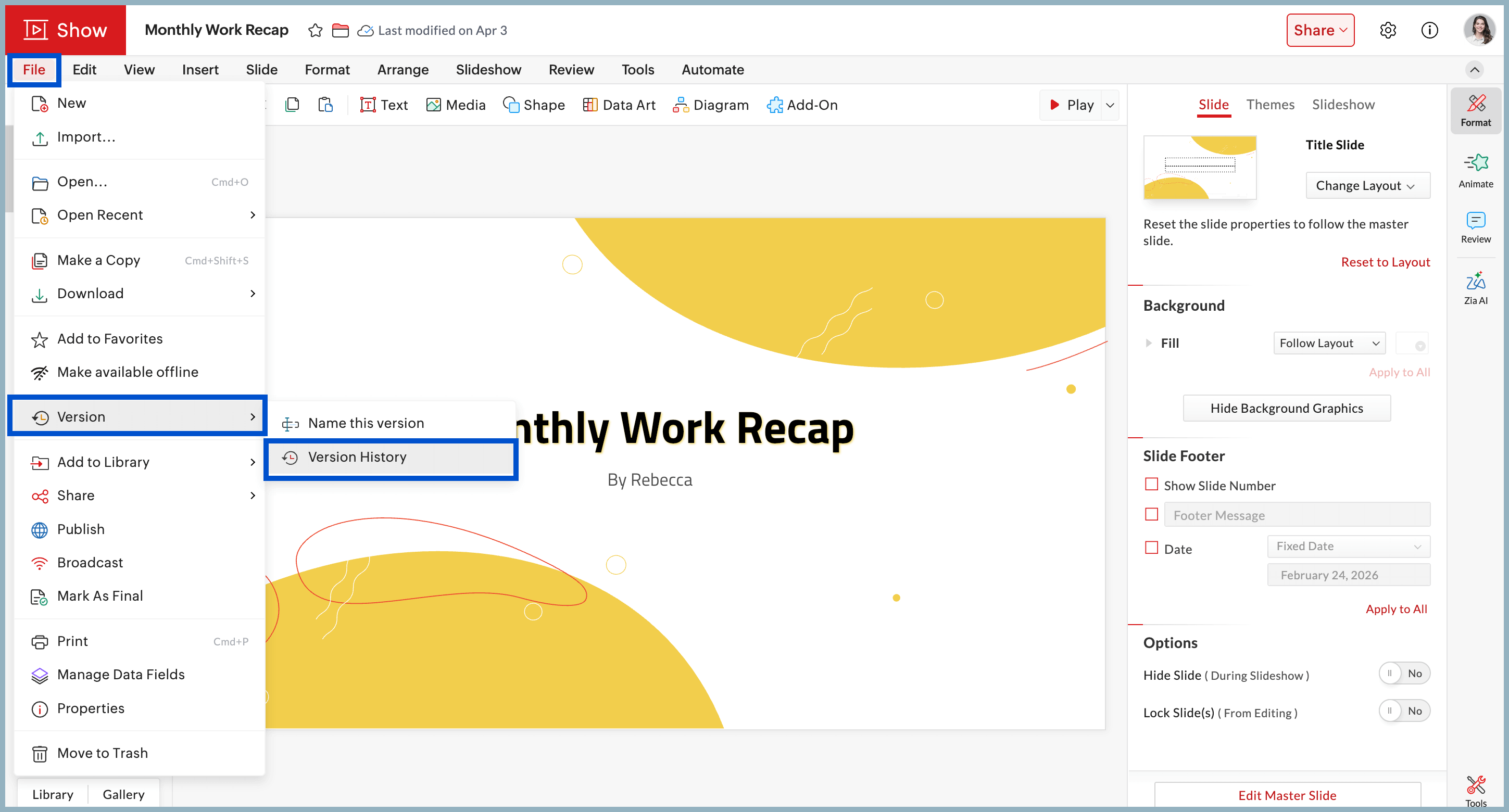 Read receipts Show Read receipts Show