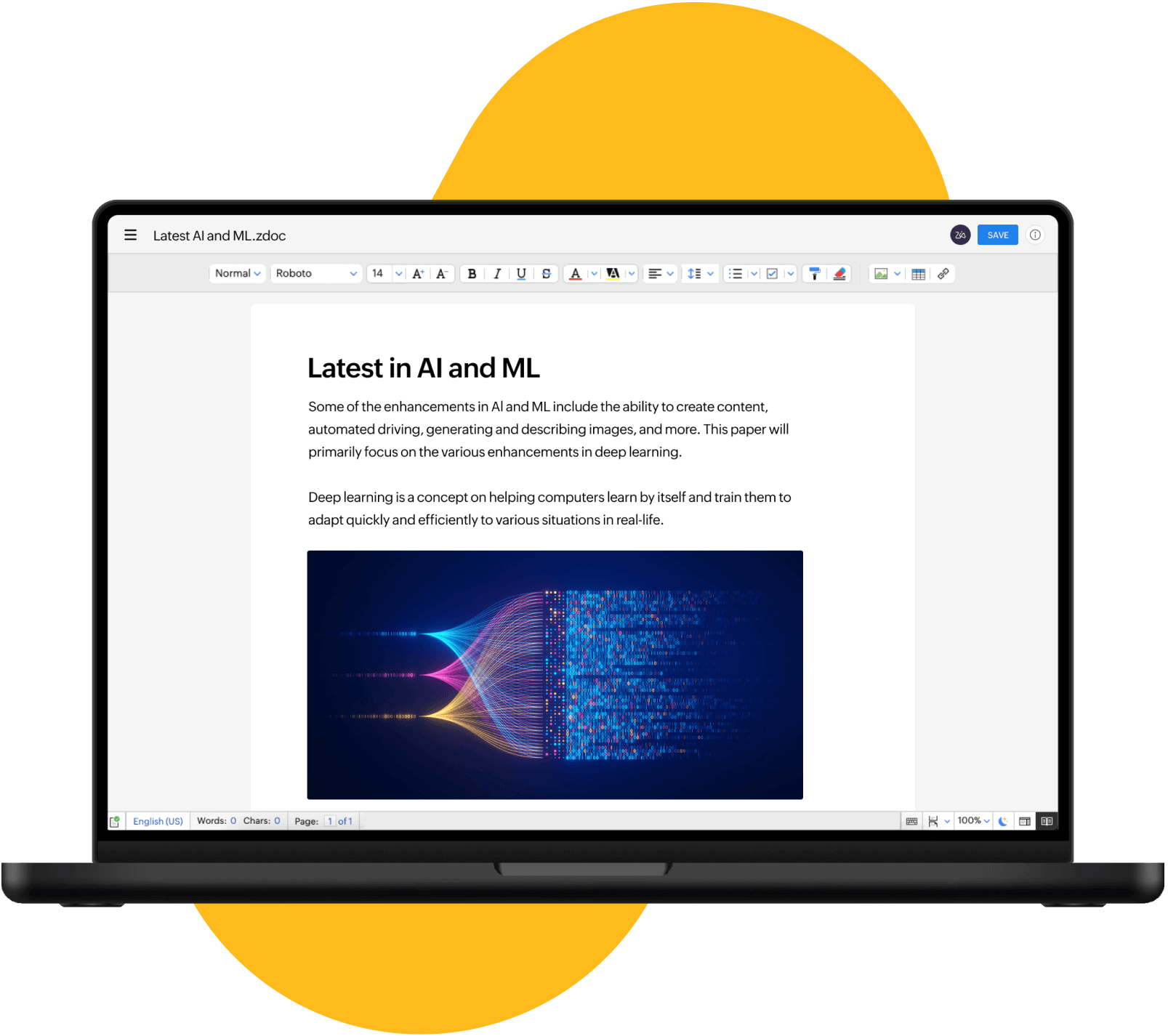 Desktop app screenshot
