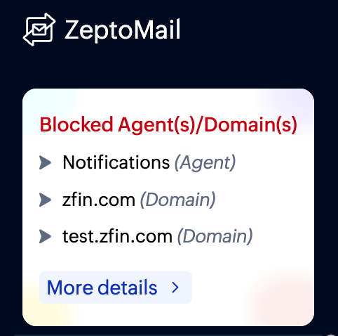 Blocked agents