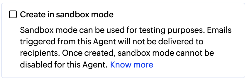 Agent sandbox