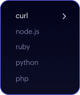 Unique SMTP/API credentials