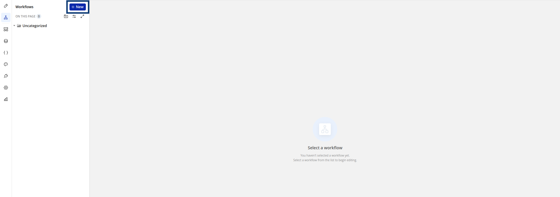 New workflow New workflow