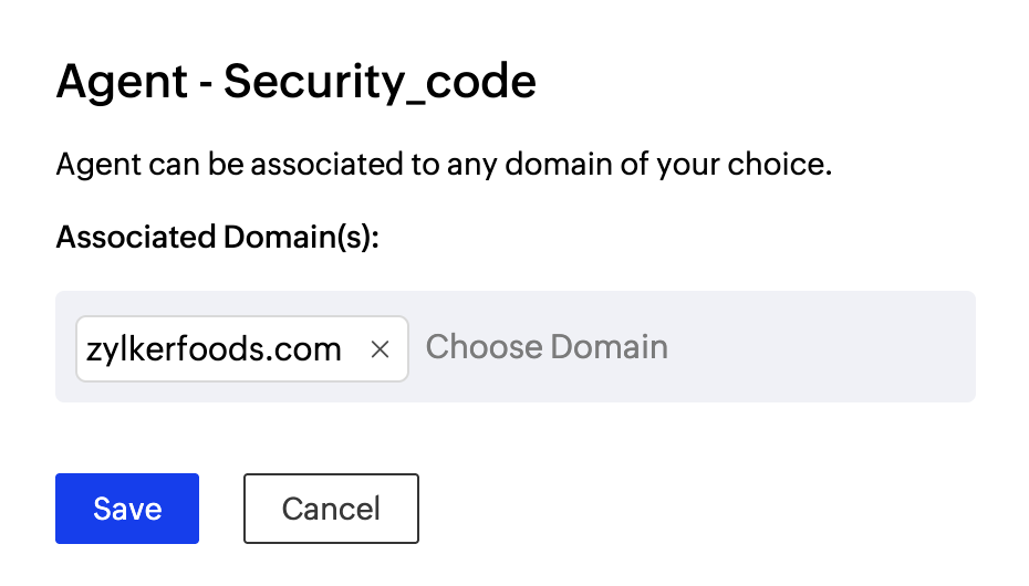 Add domains to be associated