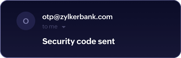 Security code mail