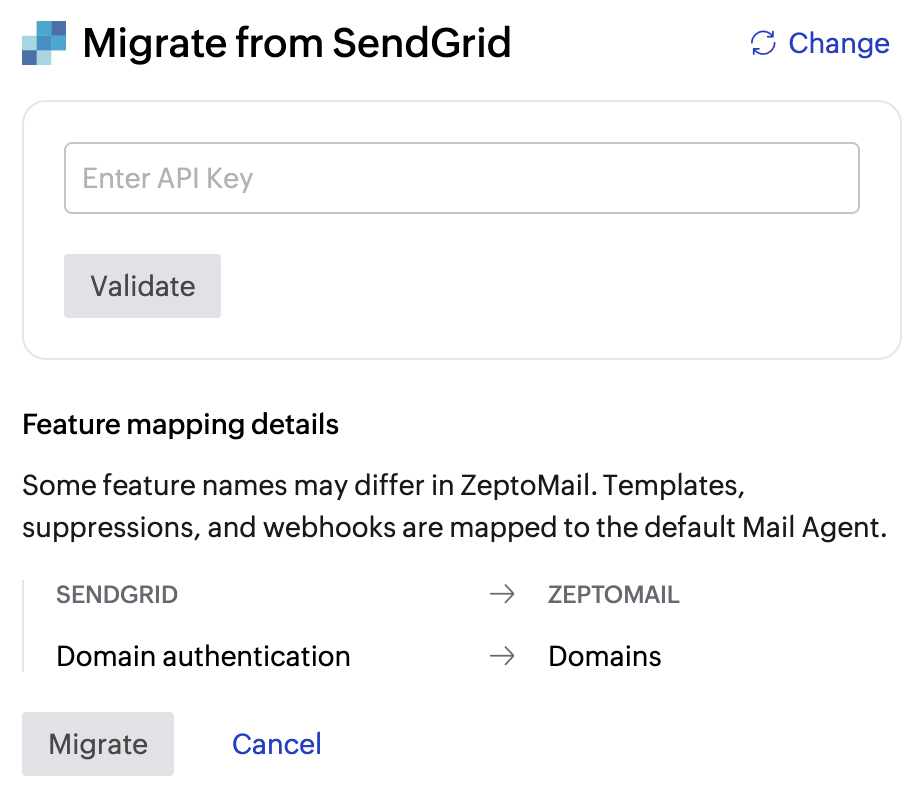 Migrate from sendgrid