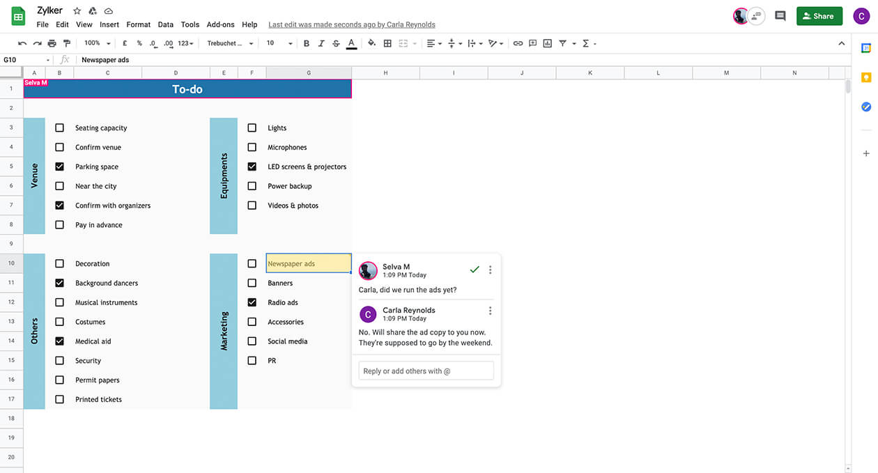 Google Sheet
