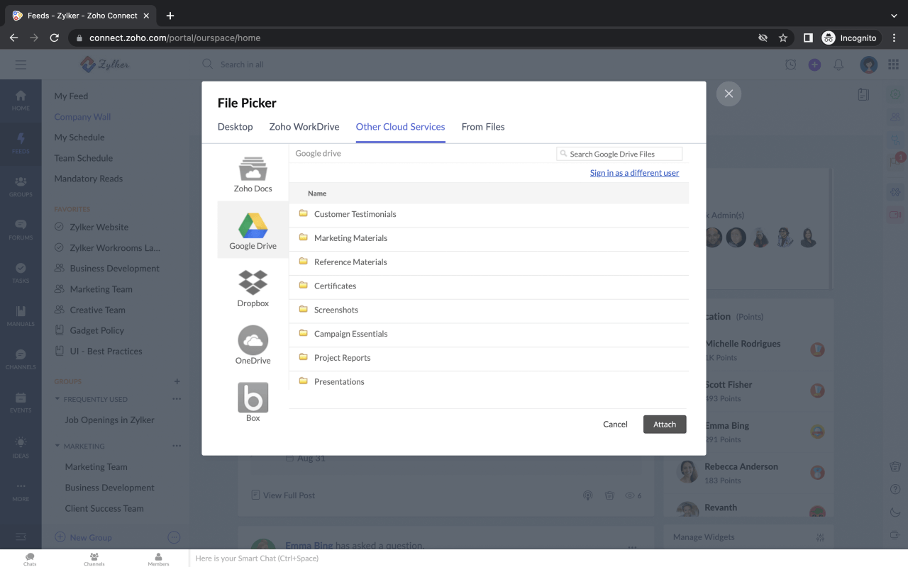 Upload files from your Google Drive