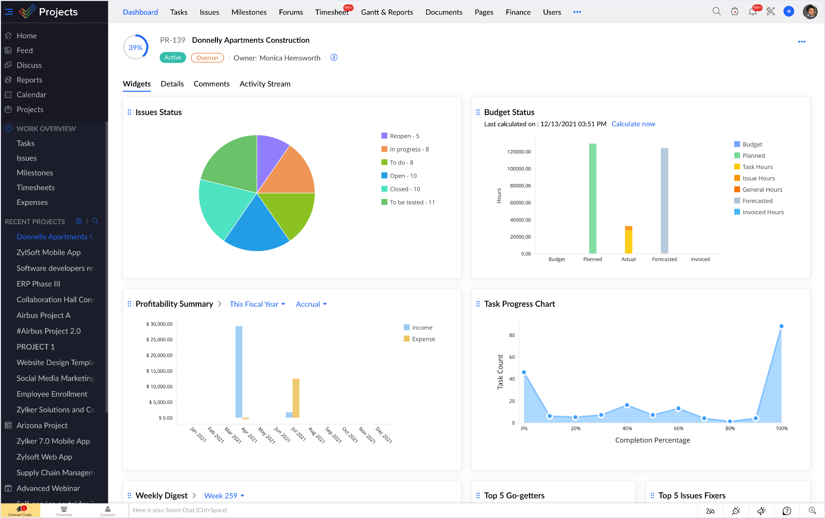 Zoho Projects for Google Workspace