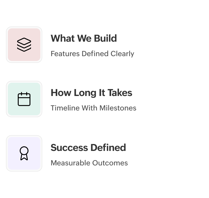 Clear scope and alignment