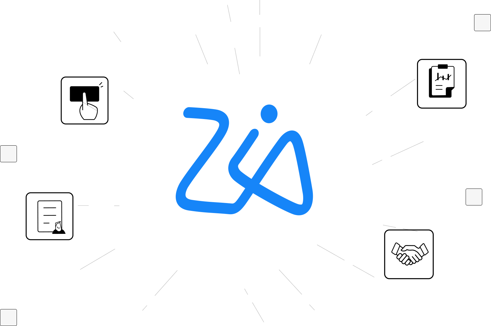 Zoho CRM with Zia AI logo
